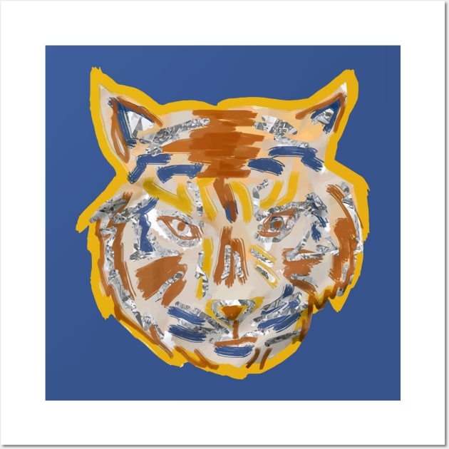 Tiger watercolor 2 Wall Art by lochaishop